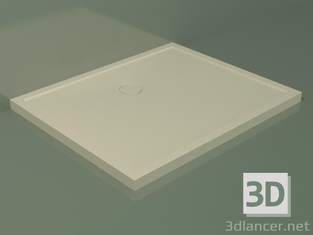 3D modeli Duş teknesi Medio (30UM0141, Bone C39, 120x100 cm) - önizleme