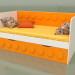 3d model Sofa bed for a child with 1 drawer (Mango) - preview