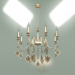 3d model Hanging chandelier Telao 10110-8 (gold-tinted crystal) - preview