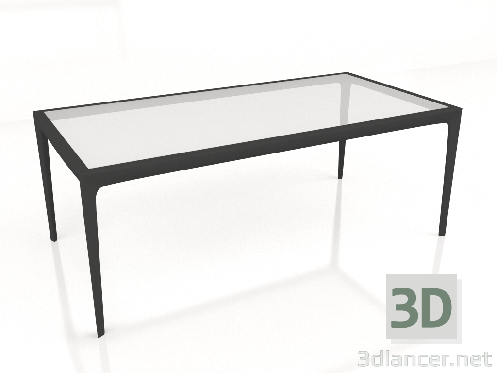 modello 3D Tavolo da pranzo Quadro 200x100 - anteprima