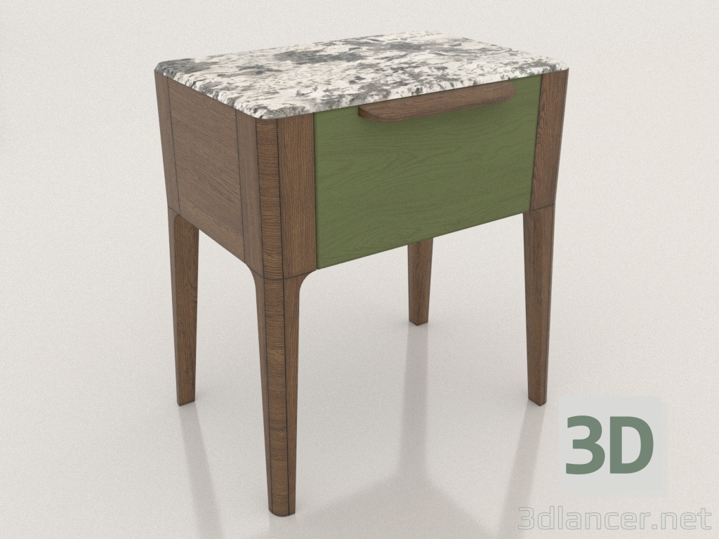 modèle 3D Table de chevet (Arabesco) - preview