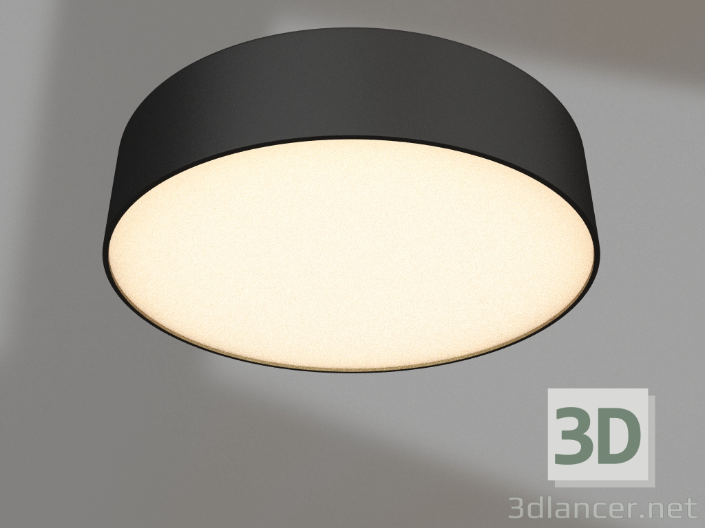 modèle 3D Lampe IM-RONDO-EMERGENCY-3H-R175-19W Day4000 (BK, 120 degrés, 230V) - preview