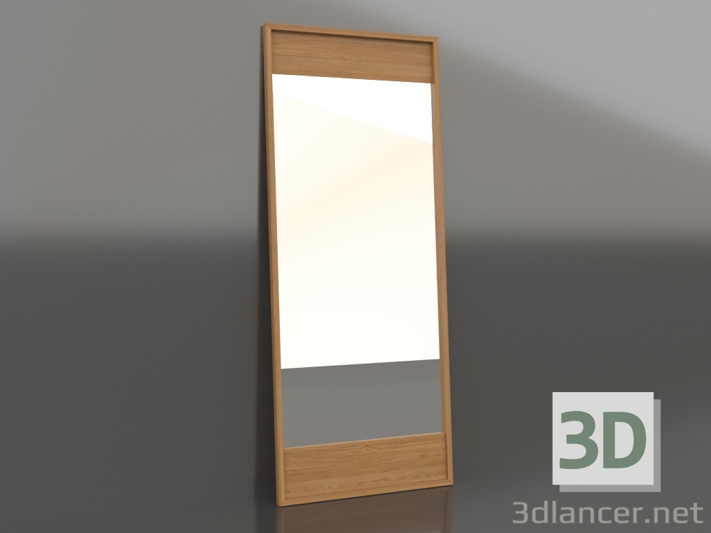 modello 3D Specchio 2000x800 mm (rovere naturale) - anteprima