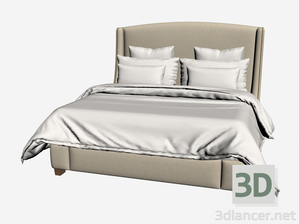 3 डी मॉडल GRAMERCY बिस्तर राजा आकार (101BL-F01) - पूर्वावलोकन