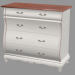 3d model Chest of drawers with four drawers MD421 - preview
