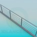 3D modeli Korkuluk yaya köprüsü üzerinde - önizleme