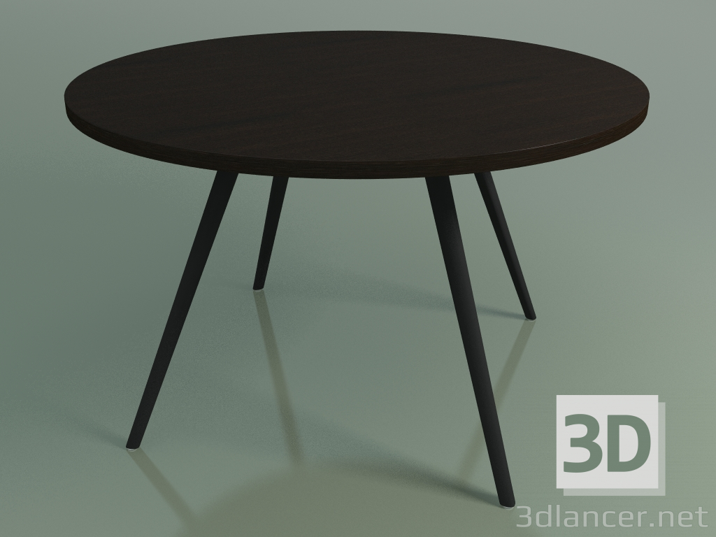 3D Modell Runder Tisch 5455 (H 74 - T 120 cm, furniert L21 wenge, V44) - Vorschau