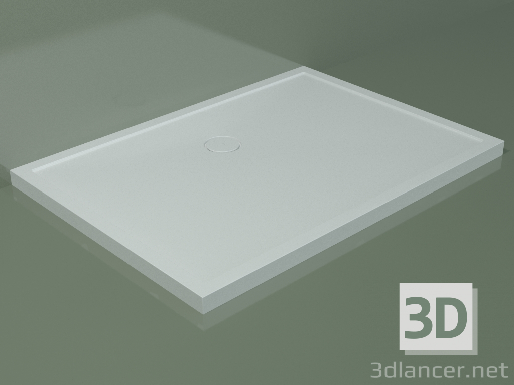 3D modeli Duş teknesi Medio (30UM0142, Glacier White C01, 140x100 cm) - önizleme