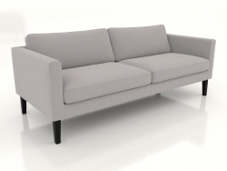 3-seater sofa (high legs, fabric)