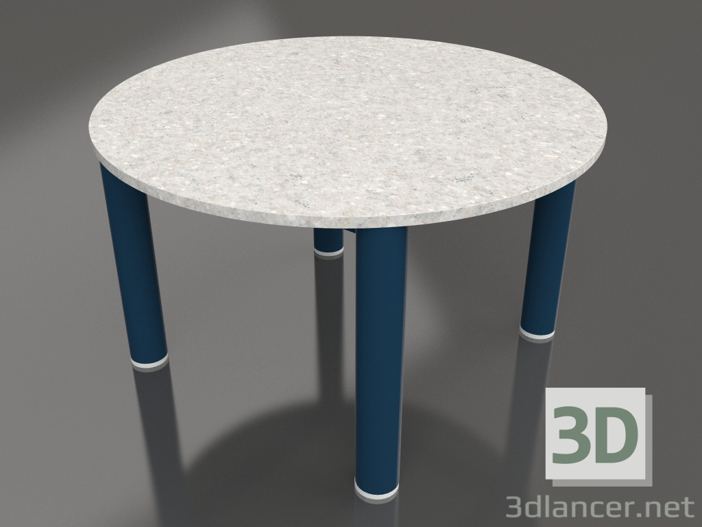 modello 3D Tavolino D 60 (Grigio blu, DEKTON Sirocco) - anteprima