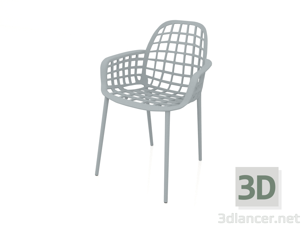 modèle 3D Chaise de jardin Albert Kuip (Gris clair) - preview