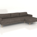 modèle 3D Canapé d'angle Fisht 290 cm (pieds en bois) - preview