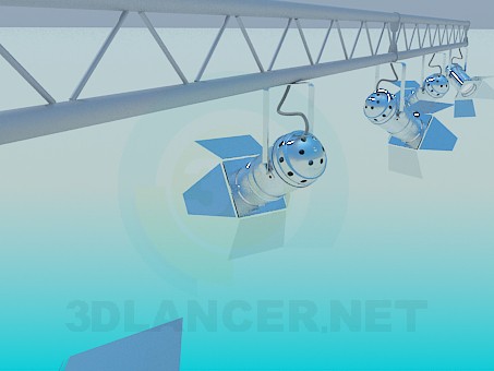 3d модель Каскад прожекторов – превью 3d модель Каскад прожекторов – превью
