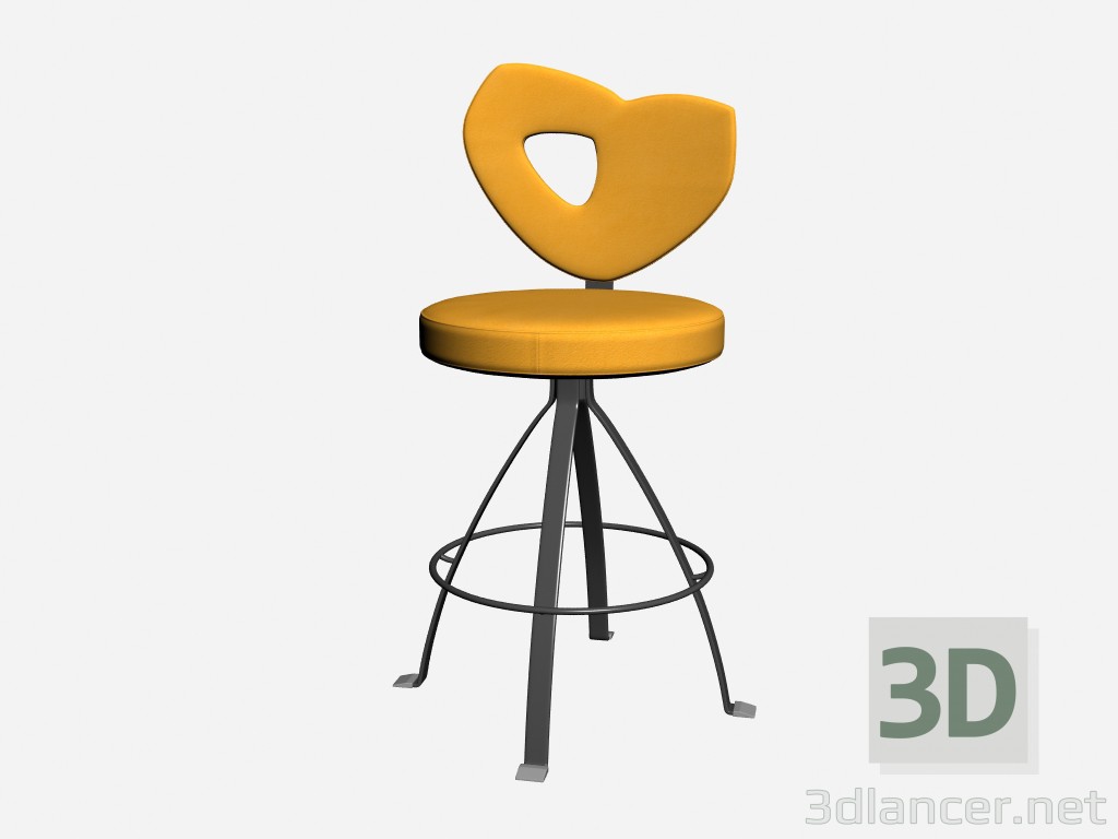 modello 3D Sedia Bar samba 2 - anteprima