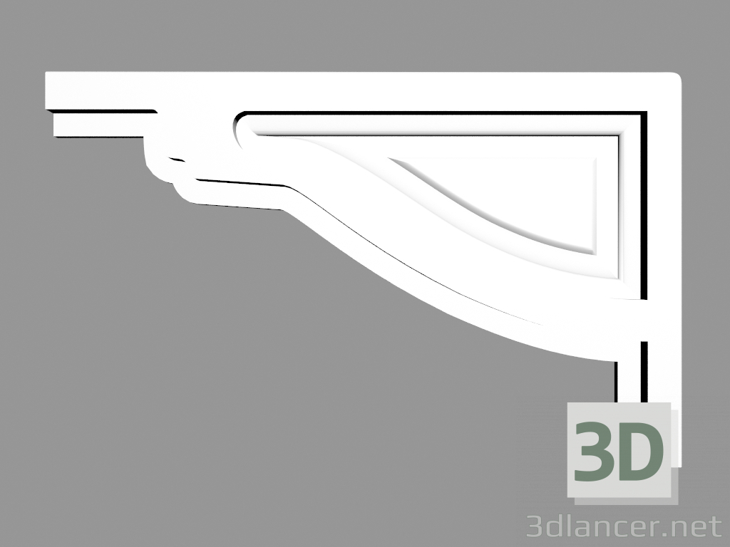 modello 3D Bordatura dei gradini S712-L - anteprima
