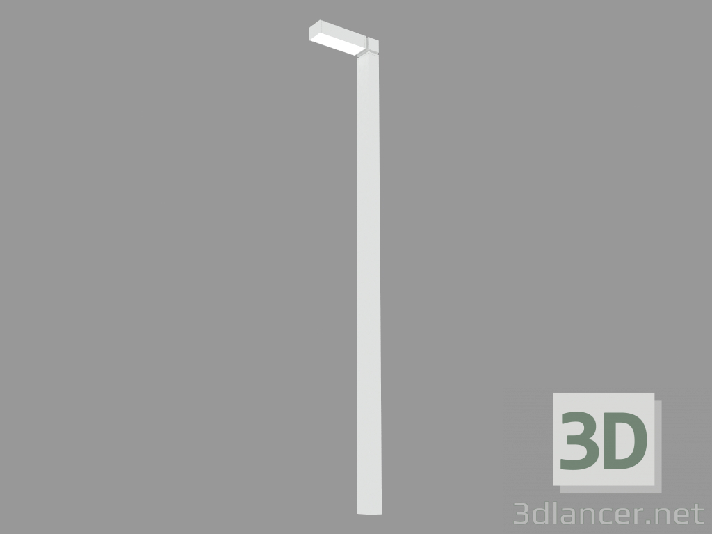 3 डी मॉडल स्ट्रीट लैंप PARK SINGLE POLE H = 3500mm (S7100N) - पूर्वावलोकन