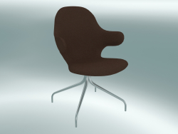 Swivel chair Catch (JH2, 58x58 N 90cm, Polished aluminum, Steelcut - 365)