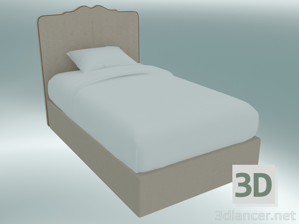 modèle 3D Lit simple Darlington - preview