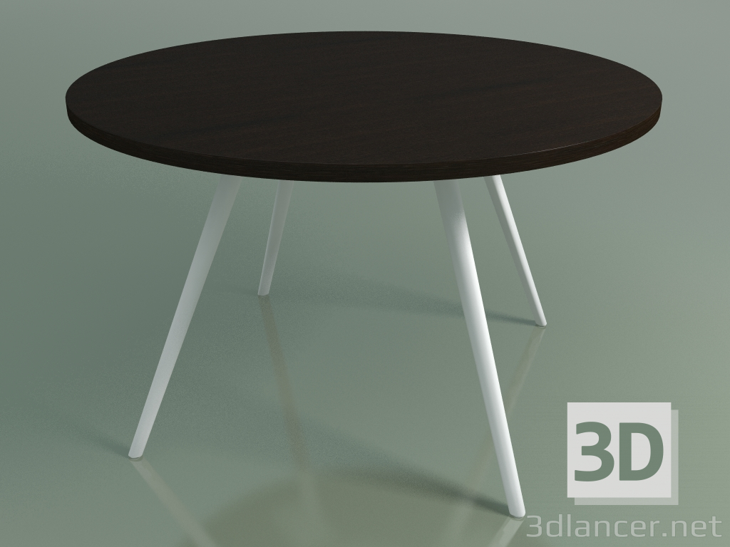 3D Modell Runder Tisch 5455 (H 74 - T 120 cm, furniert L21 wenge, V12) - Vorschau