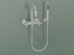 Wall-mounted bath mixer with hand shower (25 133 892-06)