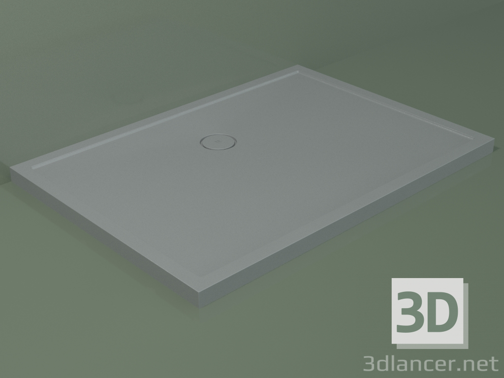 3D modeli Duş teknesi Medio (30UM0142, Gümüş Gri C35, 140x100 cm) - önizleme