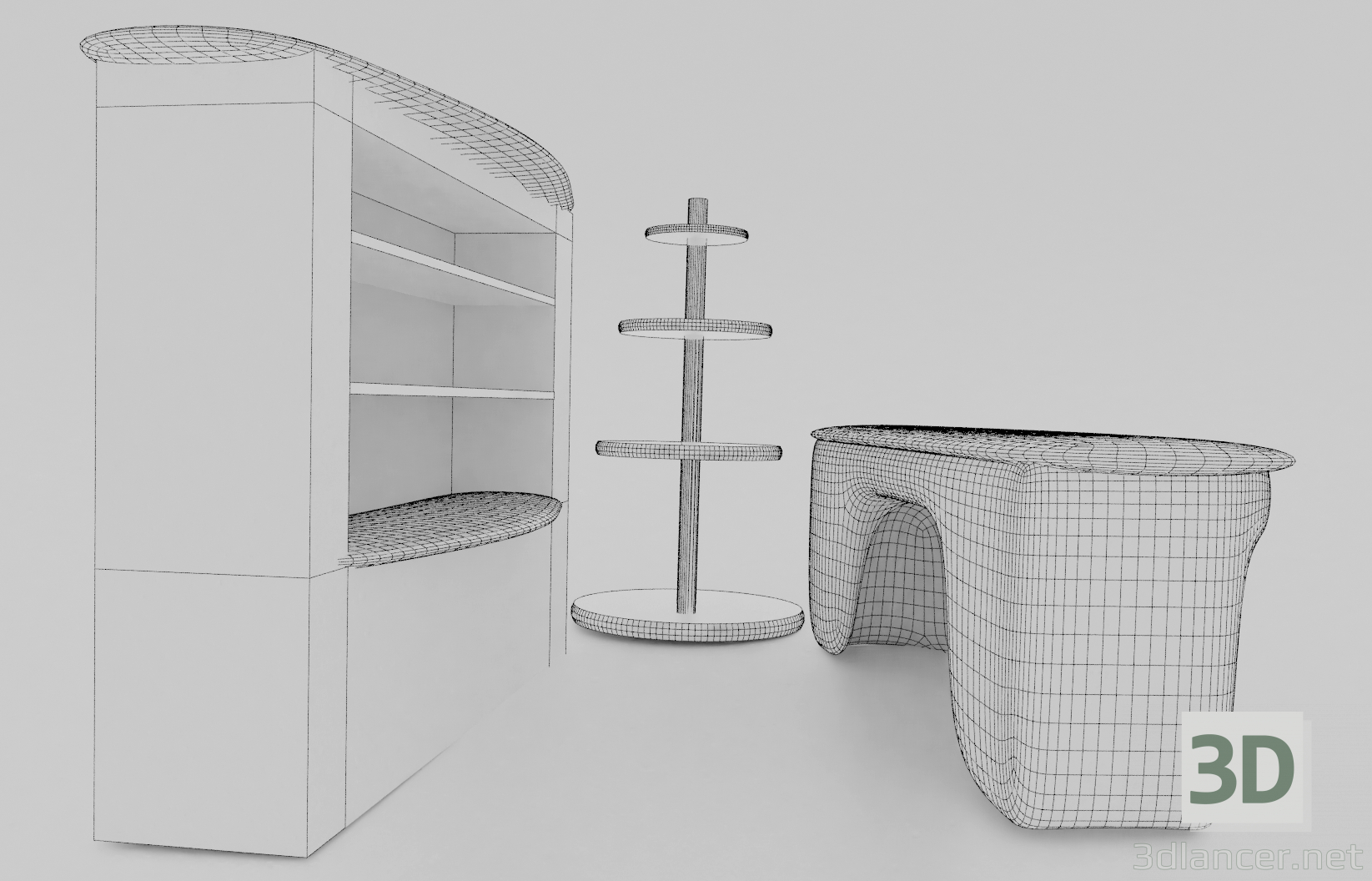 modèle 3D de Comptoir de bar acheter - rendu