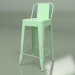 3d модель Барный стул Marais Color со спинкой (светло-зеленый) – превью