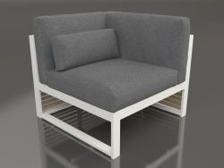 Modular sofa, section 6 right, high back (Agate gray)