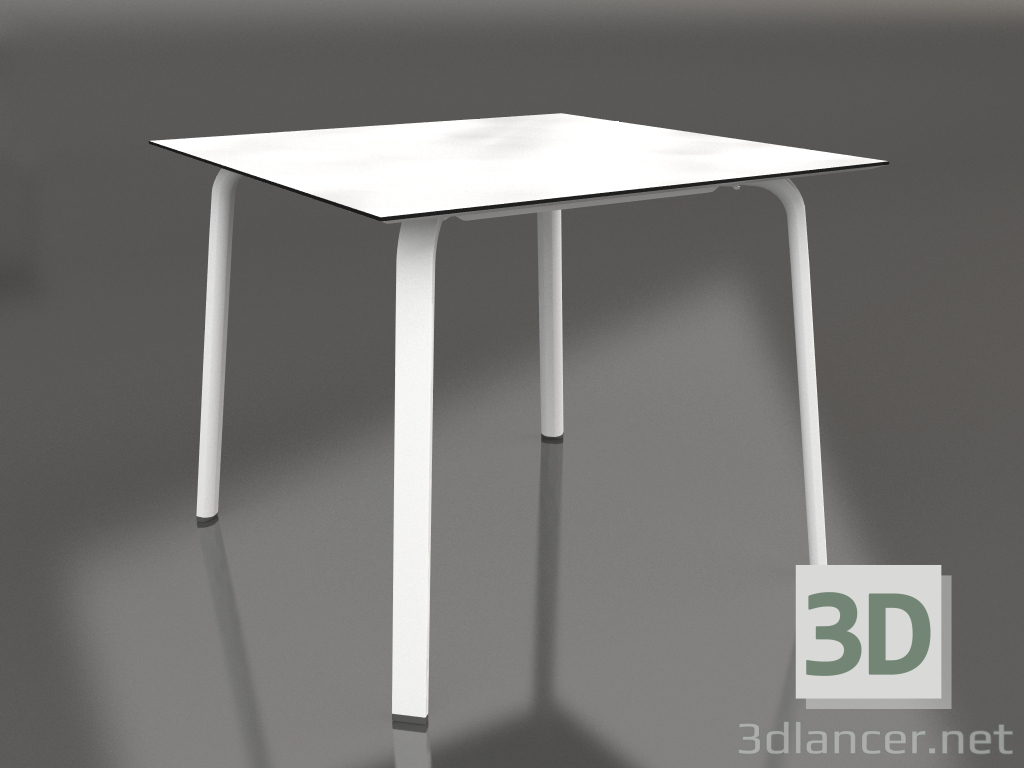 modèle 3D Table à manger 90 (Blanc) - preview