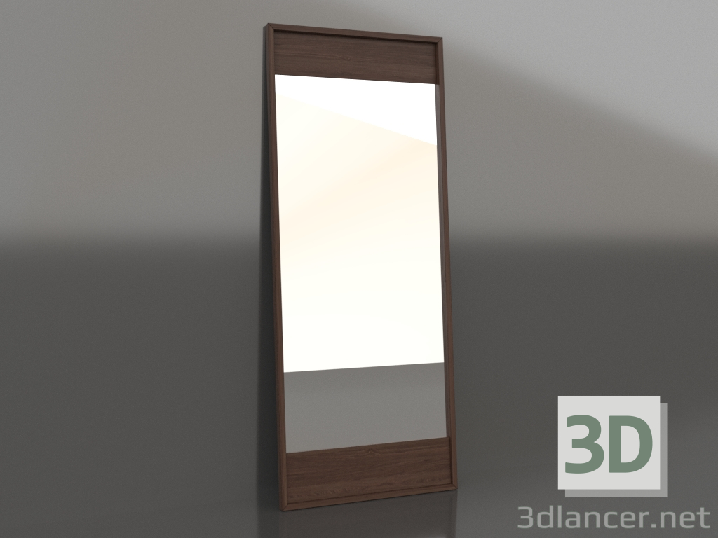 3d model Mirror 2000x800 mm (dark walnut) - preview