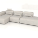 modèle 3D Canapé d'angle Laspy 340 cm - preview