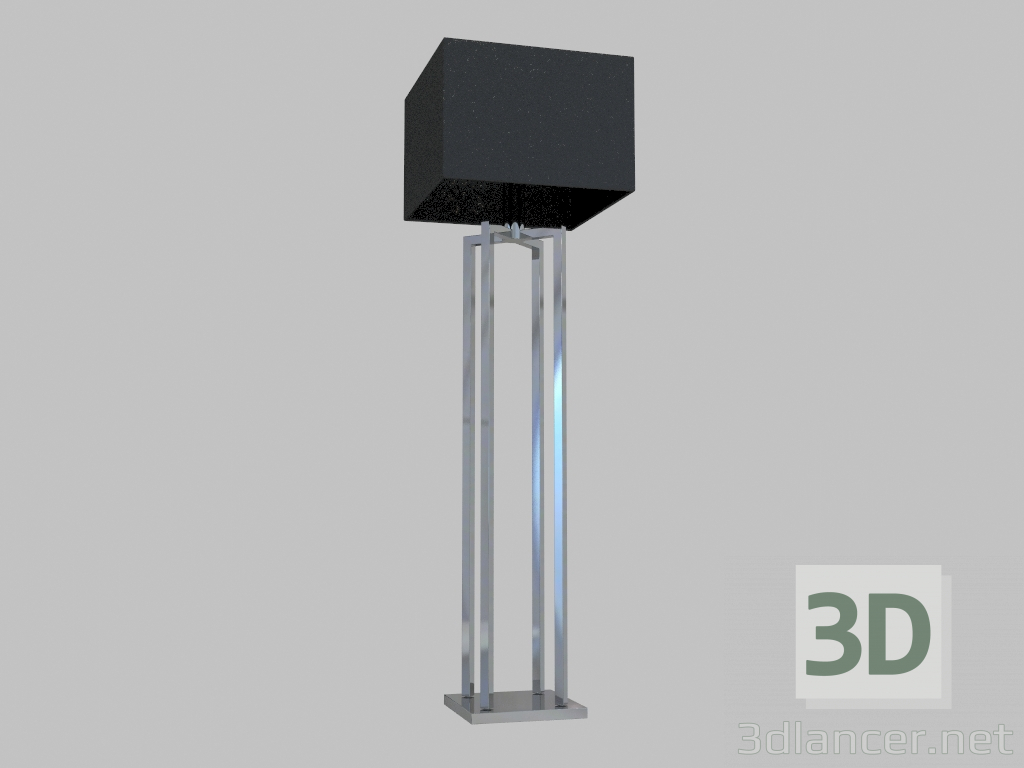 modello 3D Lampada da terra (3201FL nero) - anteprima