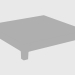 3d model Mesa de centro GORKY SMALL TABLE (150x150xH30) - vista previa