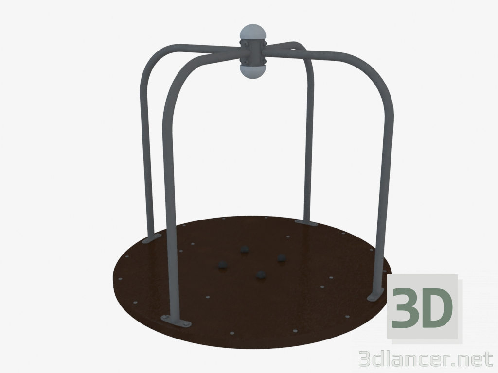3d model Children's playground carousel (6501L) - preview