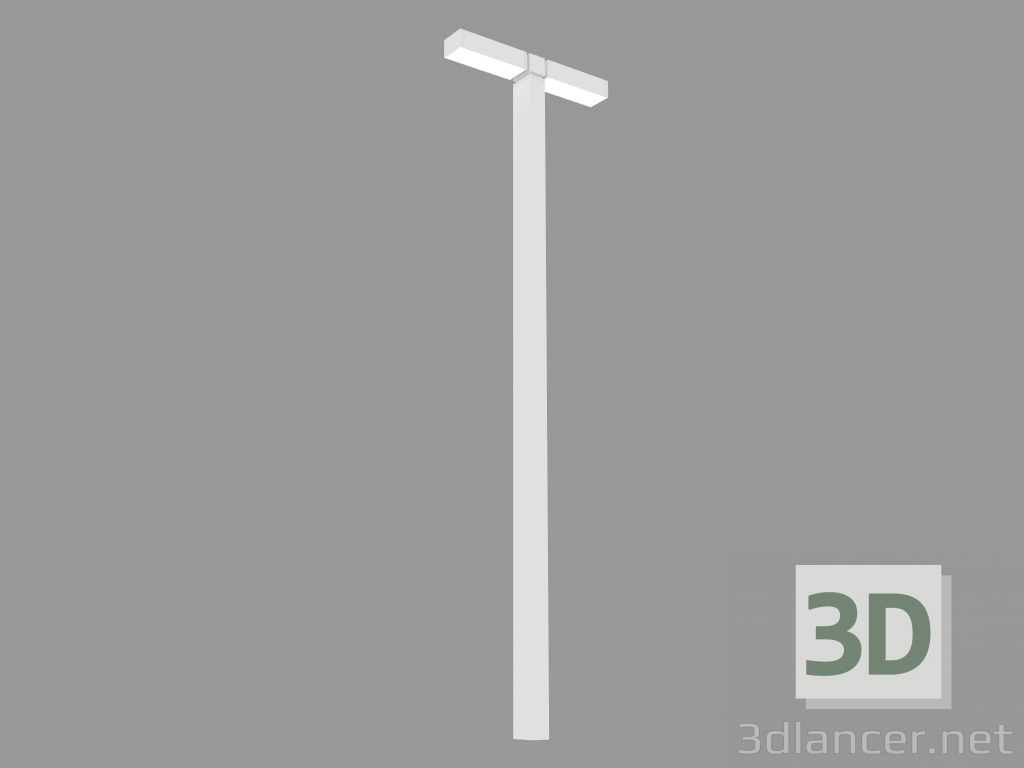 3D Modell Straßenlampe PARK DOUBLE POLE H = 3500mm (S7110N) - Vorschau