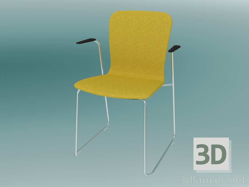 Modelo 3d Cadeira para visitantes (K43V3 2P) - preview
