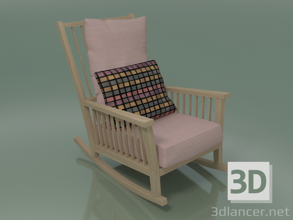 modèle 3D Rocking Chair (09, Rovere Sbiancato) - preview