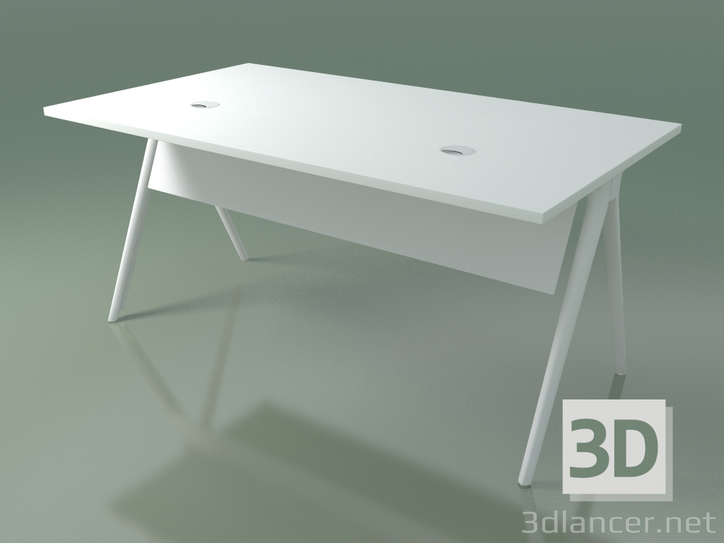 3d модель Стіл офісний прямокутний 5457 (H 74 - 89 x 159 cm, melamine N01, V12) – превью
