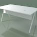 modello 3D Tavolo da ufficio rettangolare 5457 (H 74 - 89 x 159 cm, melamina N01, V12) - anteprima