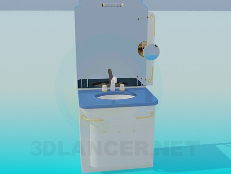 3D Modell Waschtisch - Vorschau