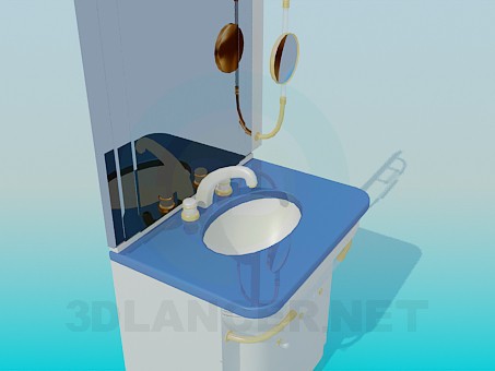 3d model washstand - preview 3d model washstand - preview