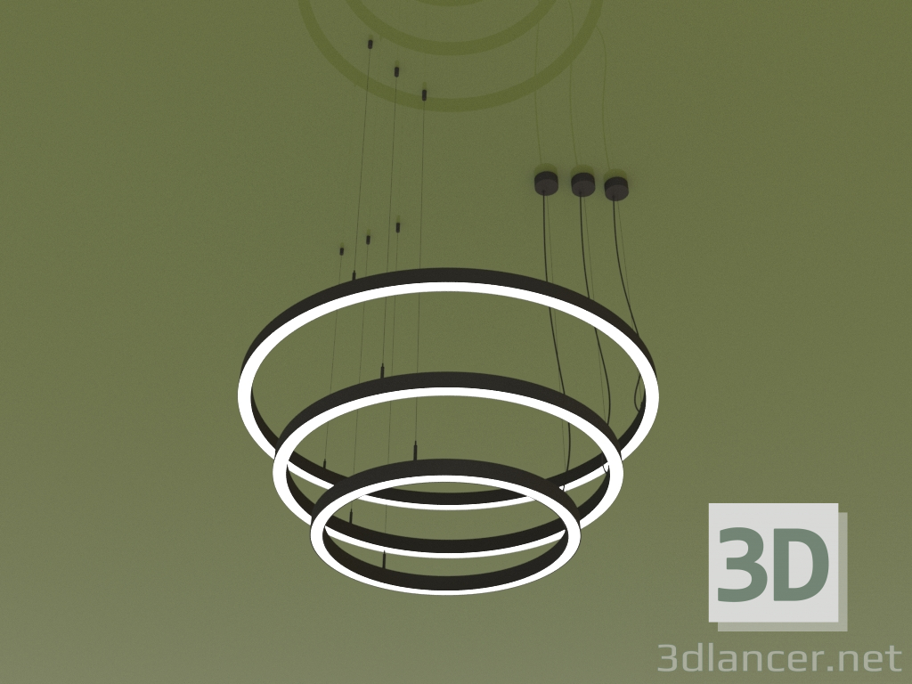 modèle 3D Luminaire RING TRIO (D 1000 mm) - preview