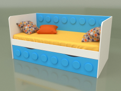 1 दराज वाले बच्चों के लिए सोफा बेड (पुखराज)