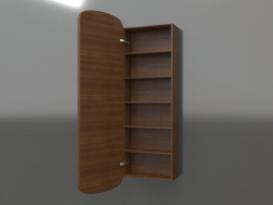 Mirror (with open drawer) ZL 17 (460x200x1500, wood brown light)