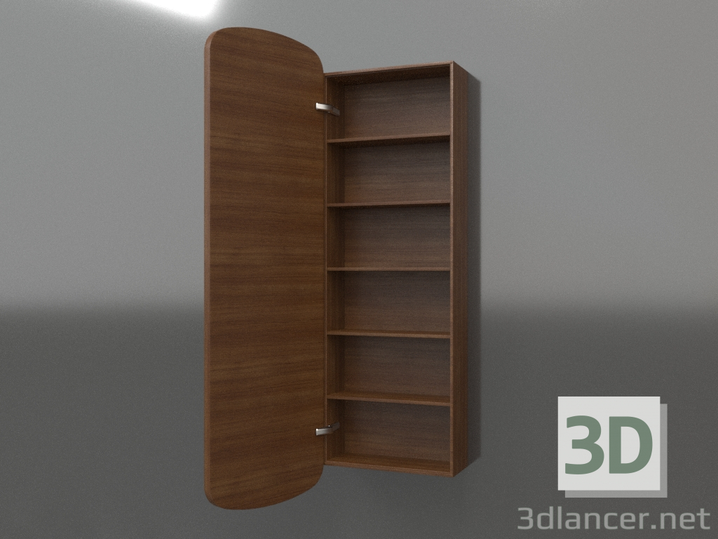 modèle 3D Miroir (avec tiroir ouvert) ZL 17 (460x200x1500, bois brun clair) - preview