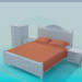 modello 3D Un set di mobili per camera da letto - anteprima