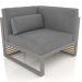 3D Modell Modulares Sofa, Abschnitt 6 rechts, hohe Rückenlehne (Quarzgrau) - Vorschau