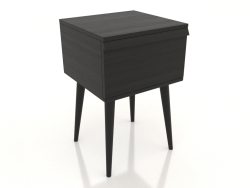 Bedside table STAND 400x400 mm (black RAL 9005)