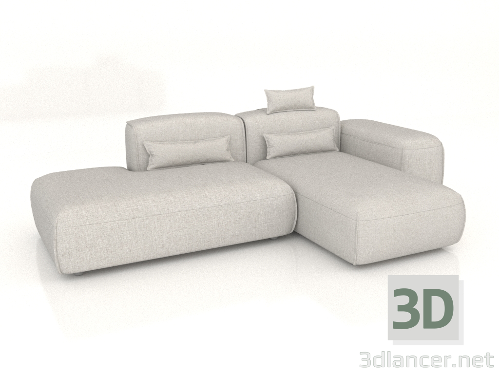 3d модель Диван Ласпы угловой 260 см. – превью