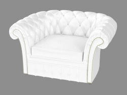 Armchair leather in classic Casper style